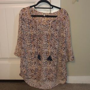 Flowy patterned dress